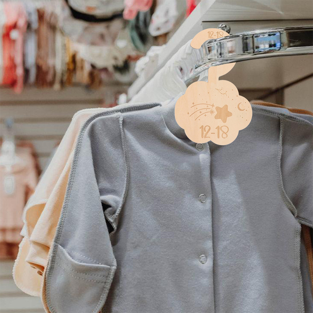 Baby Clothing Wardrobe - Набор из 14 деревянных разделителей для