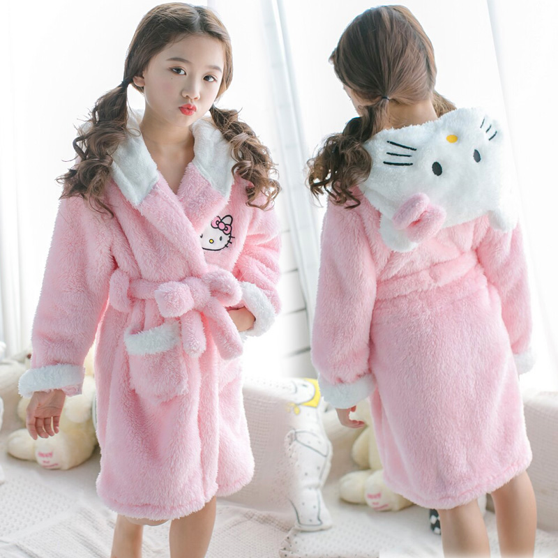 Baby Clothing 1 Year Old - Ночная рубашка из кораллового флиса Hello