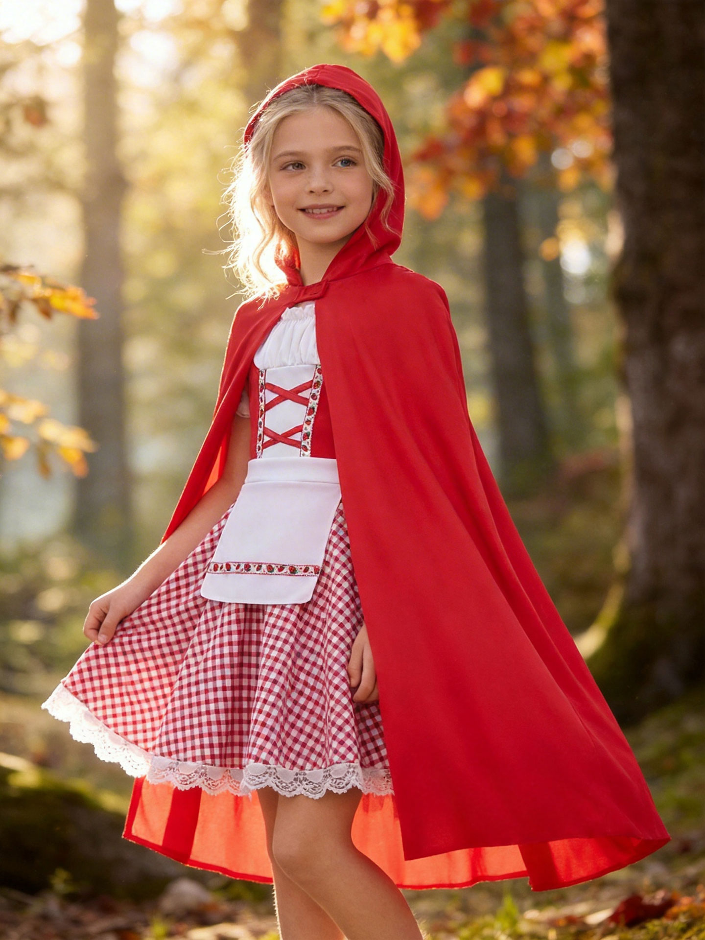 Baby Clothing Sizes - Детский костюм Красной Шапочки для девочек,