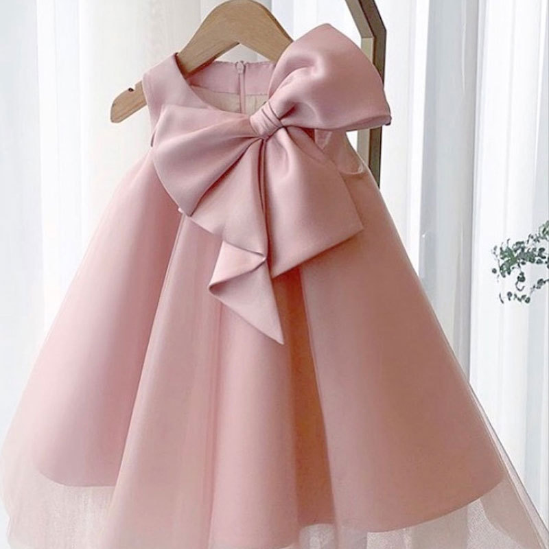 Baby Clothing Set - Летнее платье с большим бантом для
