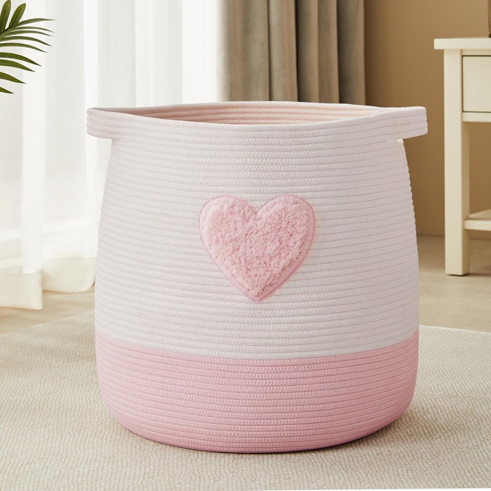 Baby Clothing Hamper - Розовая корзина для белья для детей,