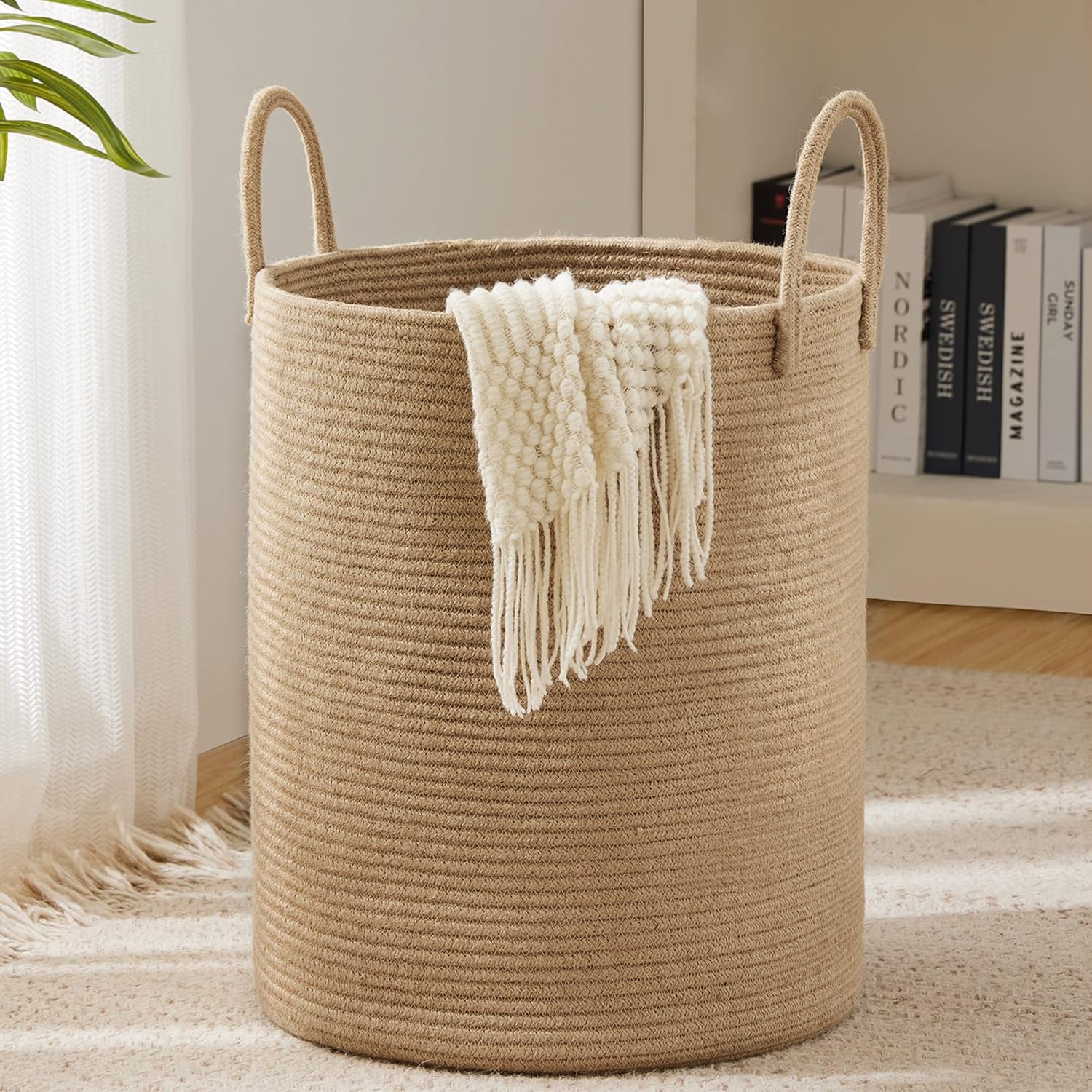 Baby Clothing Hamper - Большая корзина для хранения, высокая плетеная