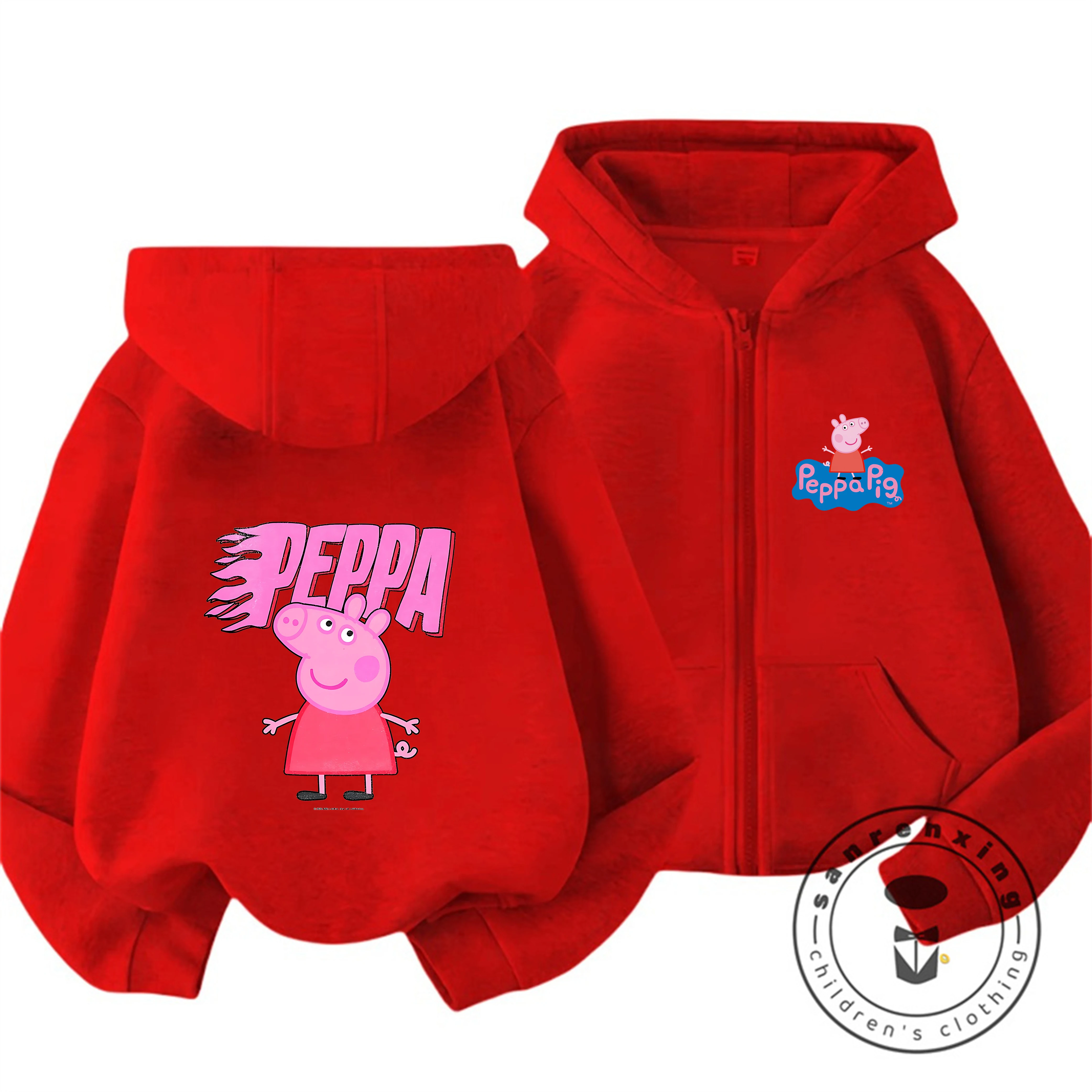 Baby Clothing Zipper - Модная толстовка на молнии с мультяшным
