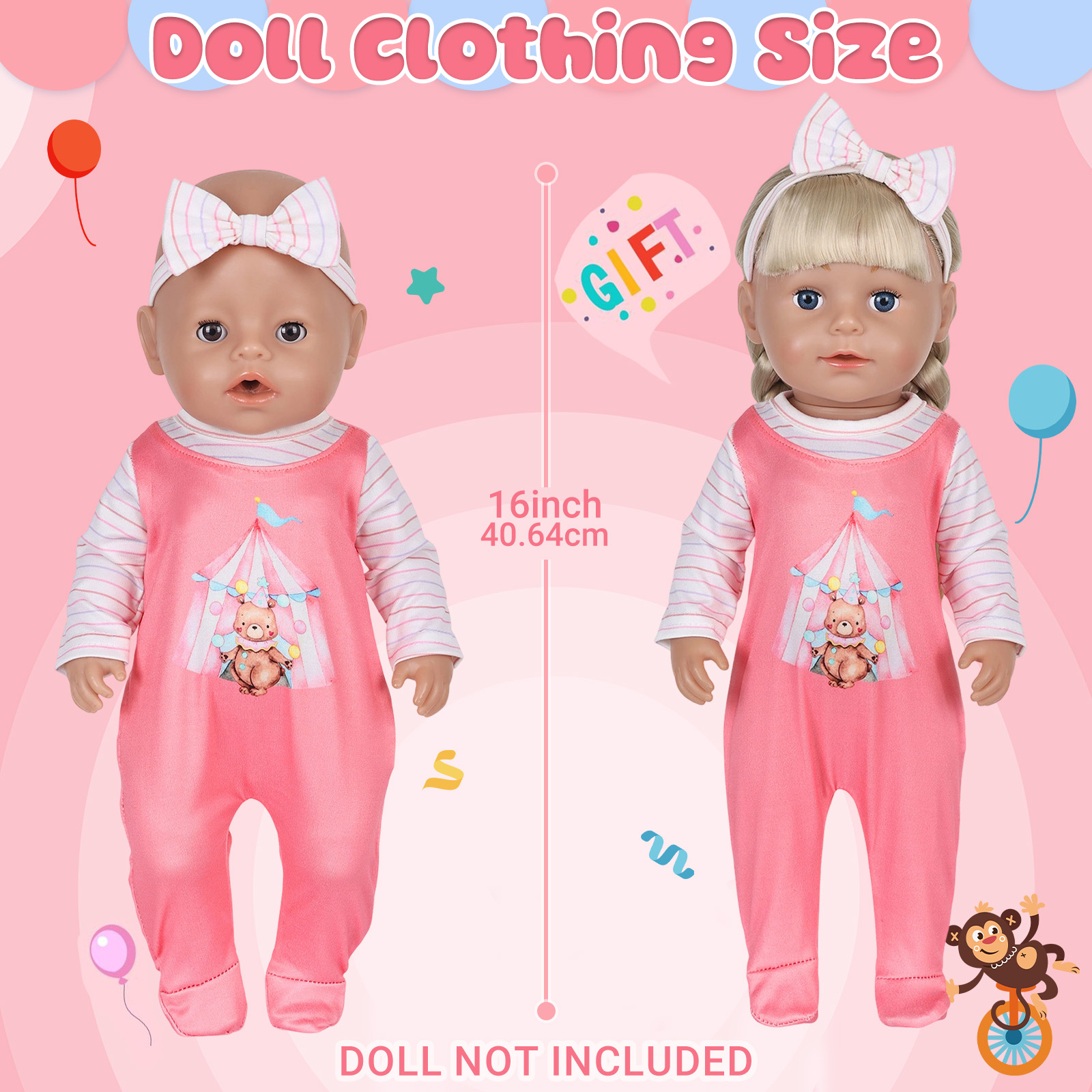 Одежда для кукол 16-18 дюймов  – обзор и цена Baby Clothing Set